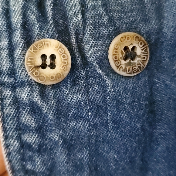 💙🤍 Vintage Calvin Klein High Waisted Jean Wrap Skirt - Denim - SMALL - Picture 9 of 16